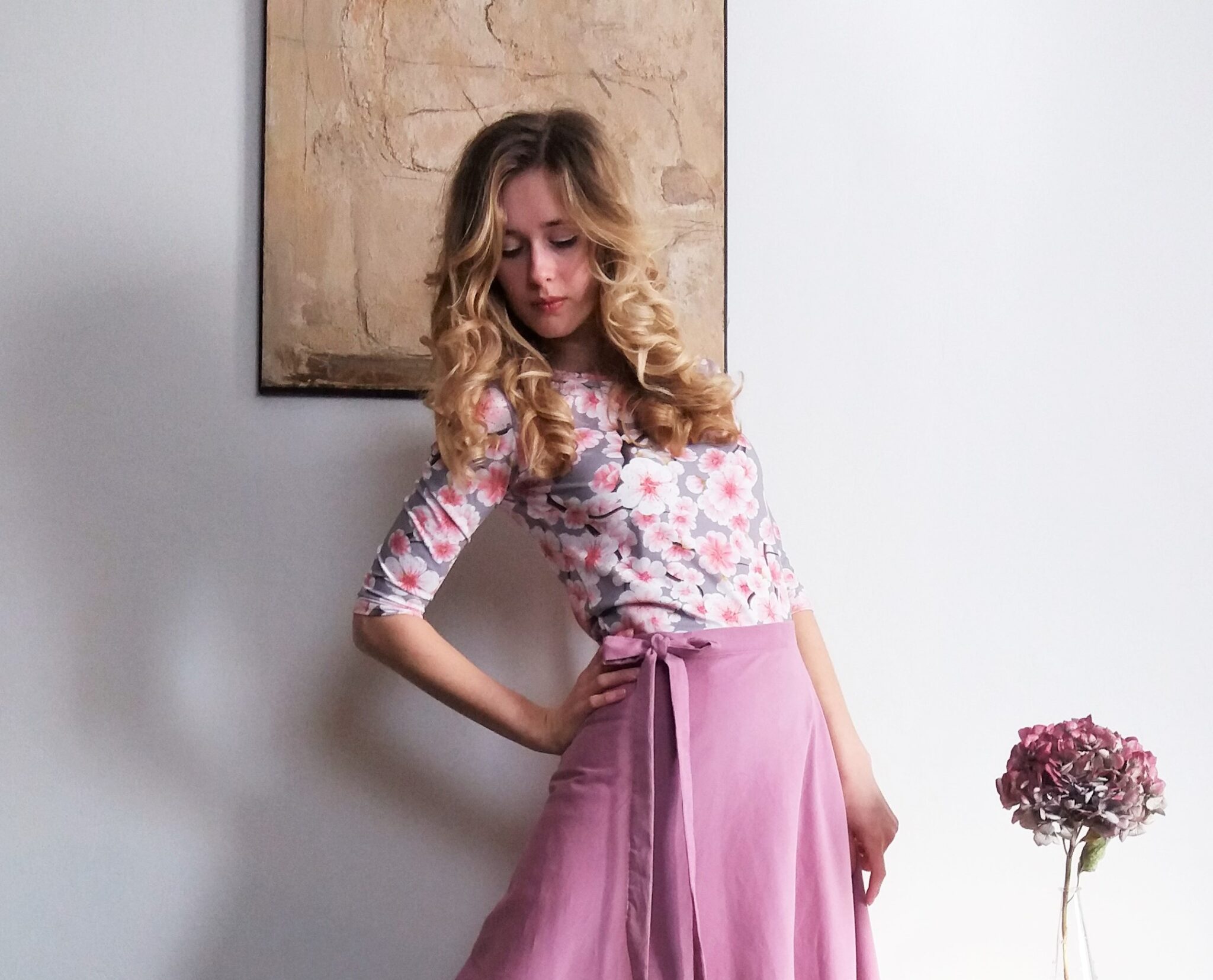 Triko 3/4 rukáv jabloň