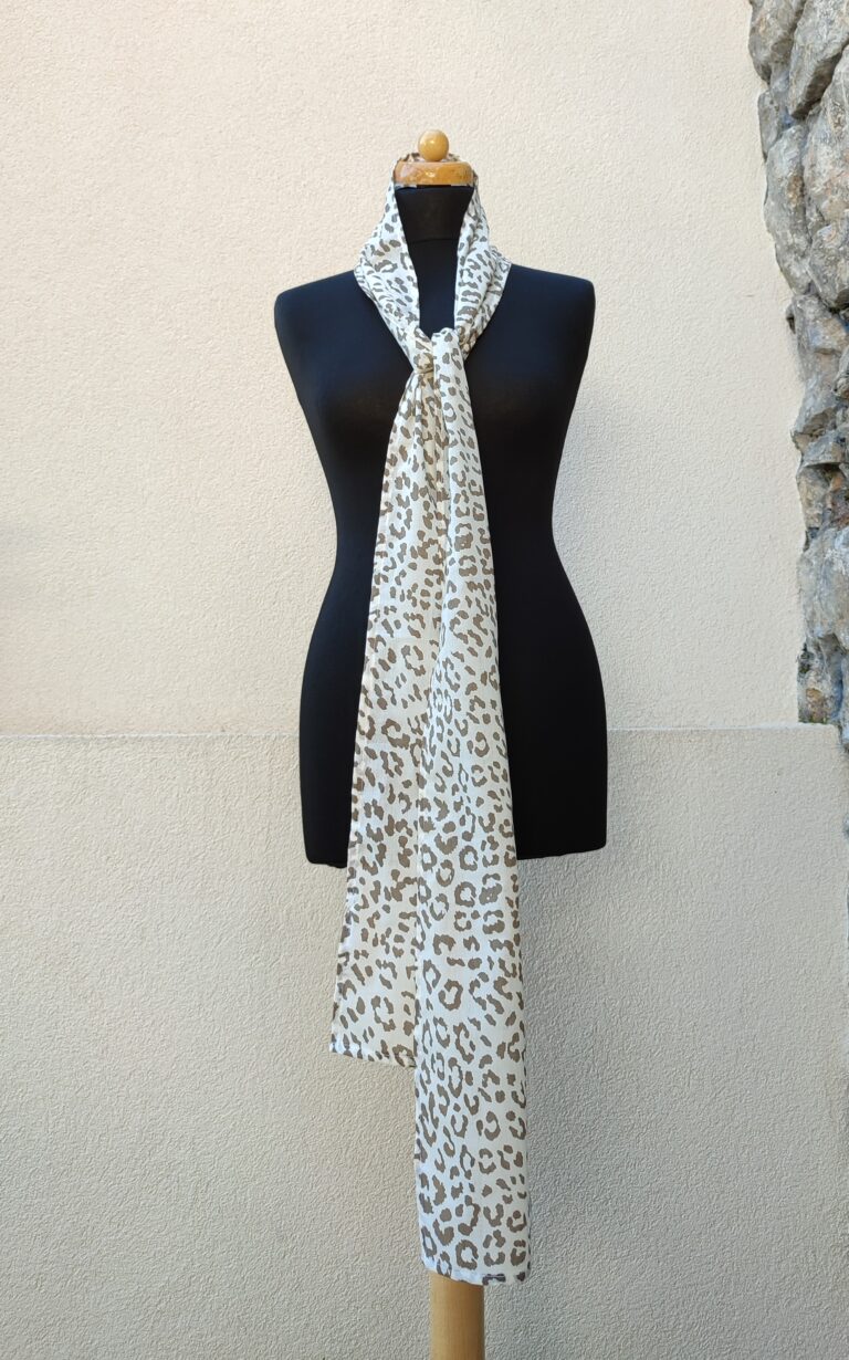 Bavlněný šál - leopardí