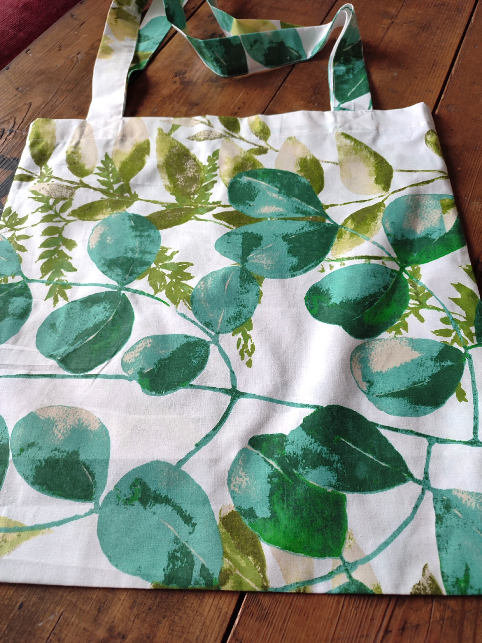 Plátěná taška - akvarelové listy