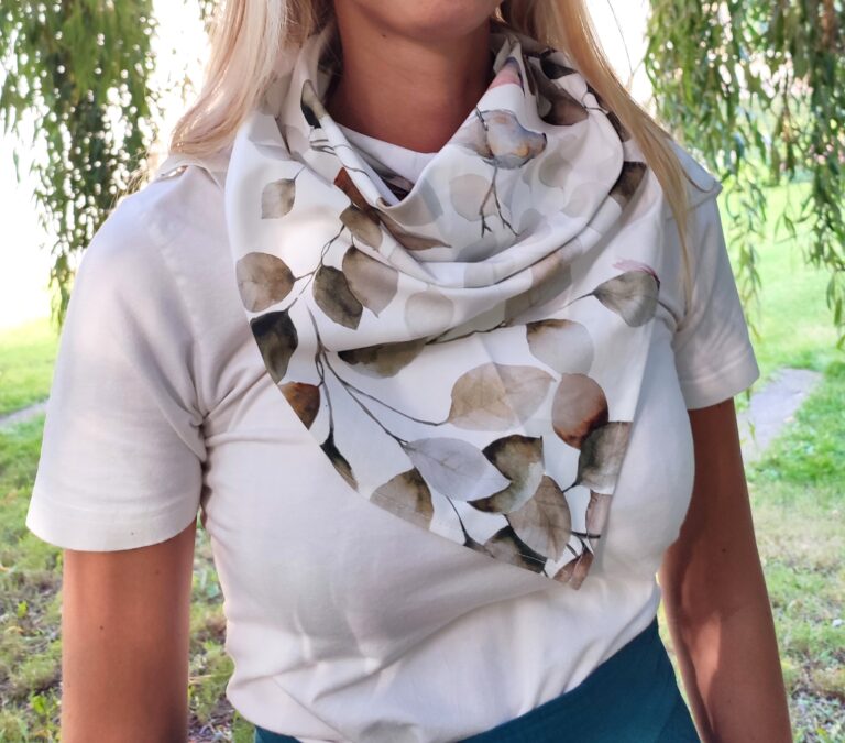 Bavlněný šátek - silence