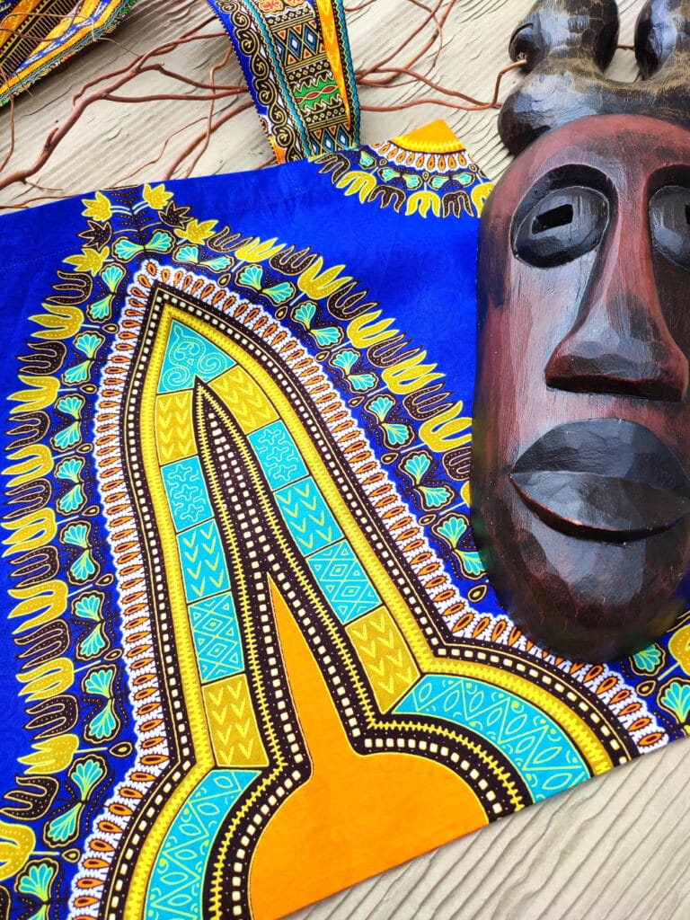 Africká taška - modrá makenzi