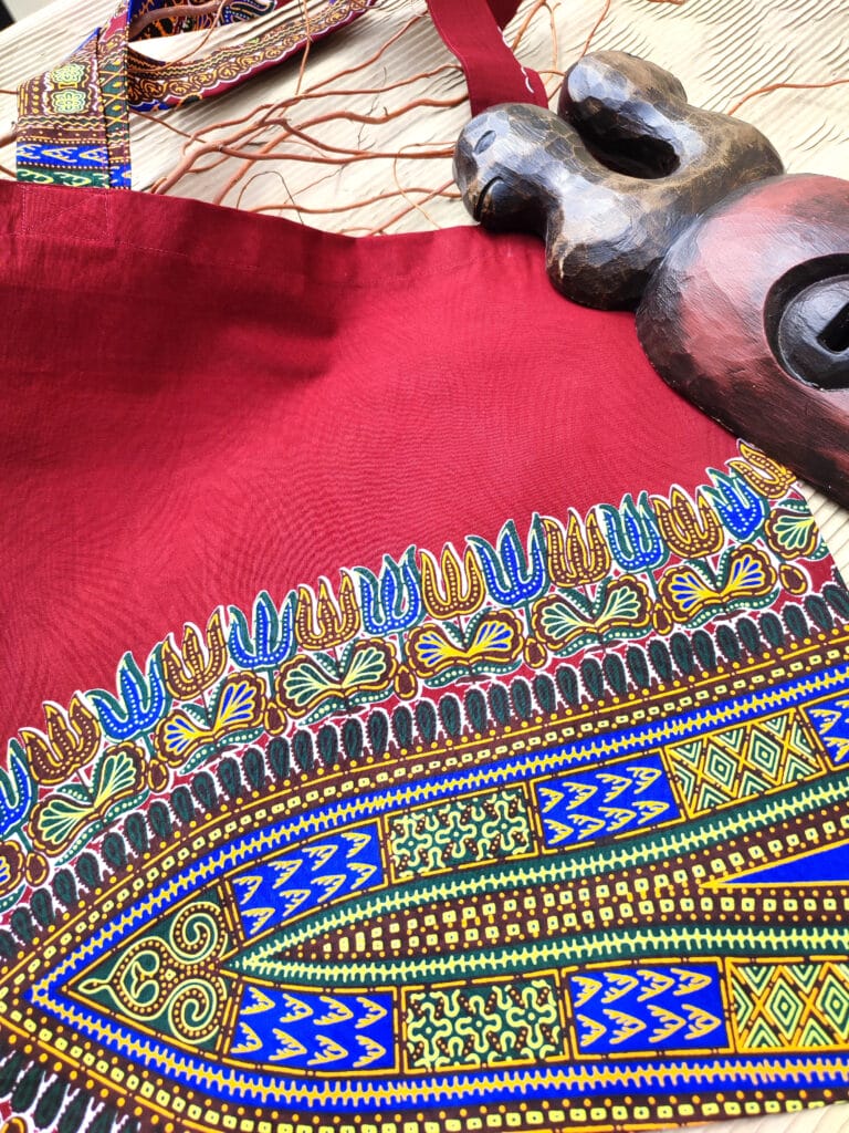 Africká taška - bordó makenzi