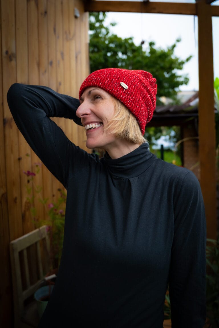 Čepice Luna červená