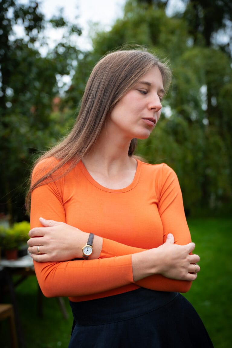 Dámské bambusové triko - dýně