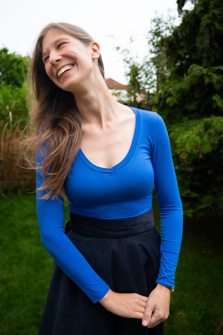 Dámské bambusové triko - cobalt