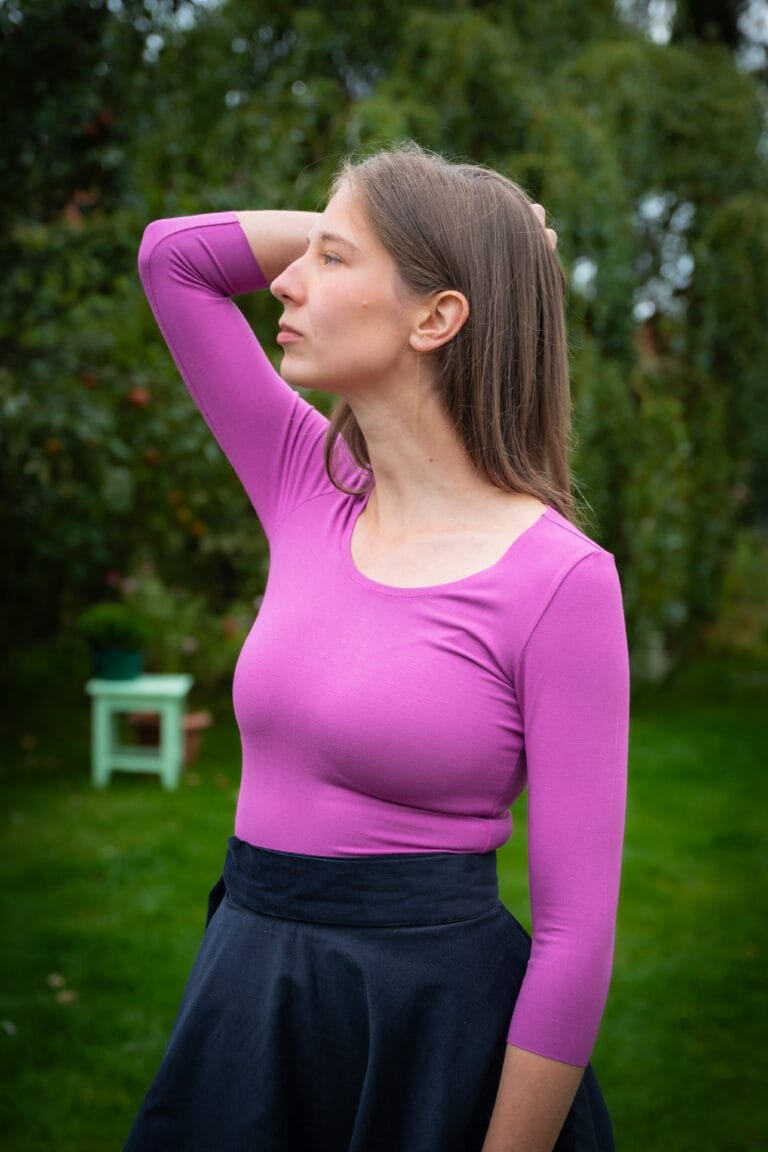 Dámské bambusové  triko - růžové