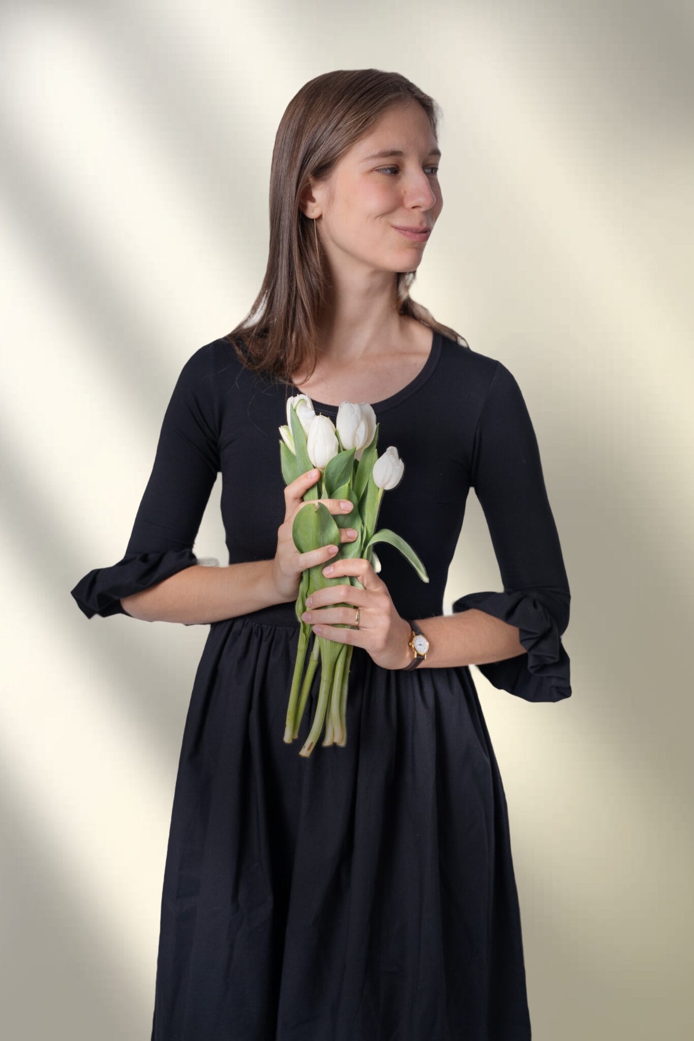 Elegantní bambusové šaty - černé