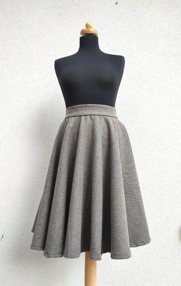 Zimní-podzimní kolová sukně