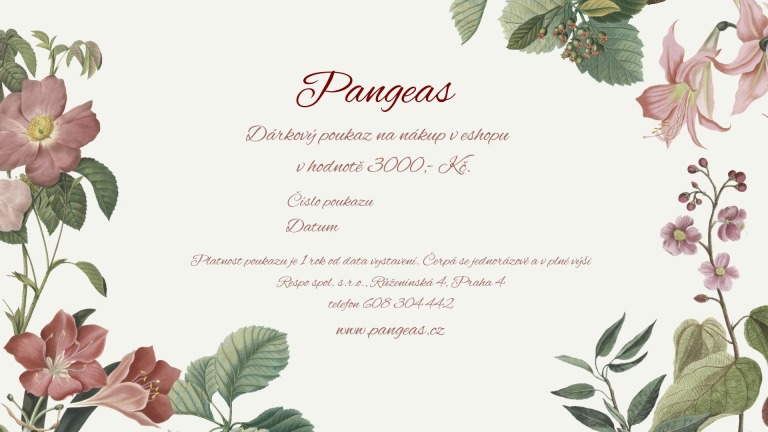 Pangeas dárkové poukazy