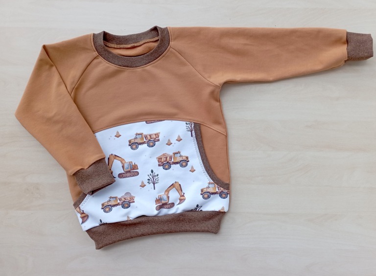 Chlapecká mikina se stavebními stroji velikost 98