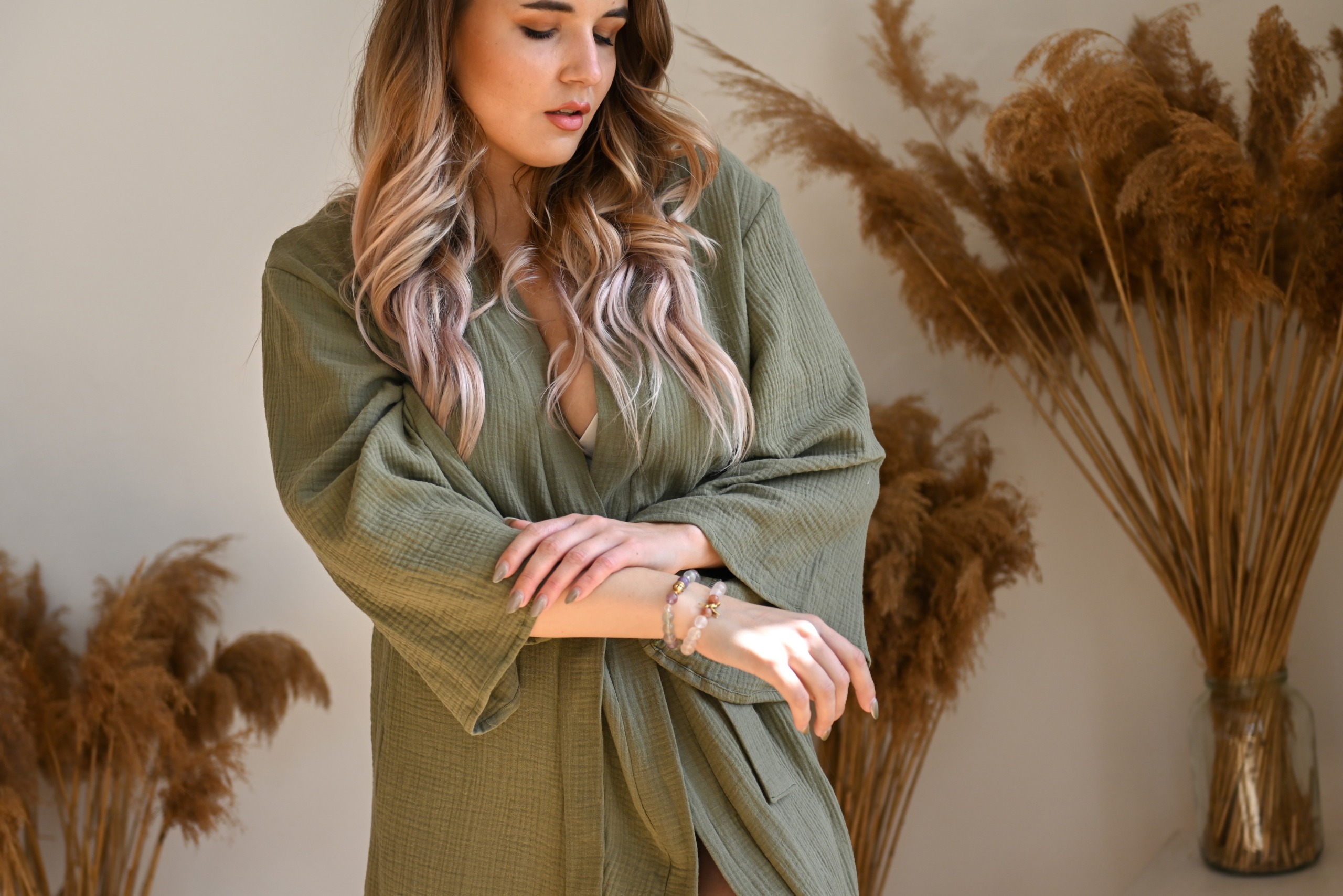 Mušelínové župánky Bohé