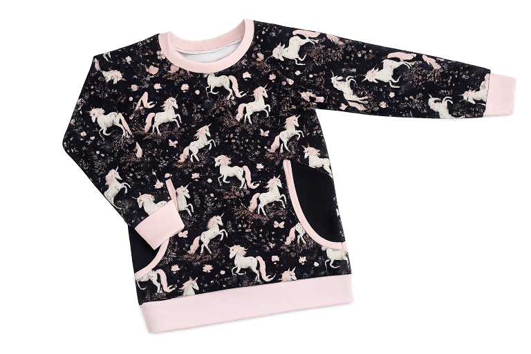 Dívčí mikina s jednorožci velikost 110