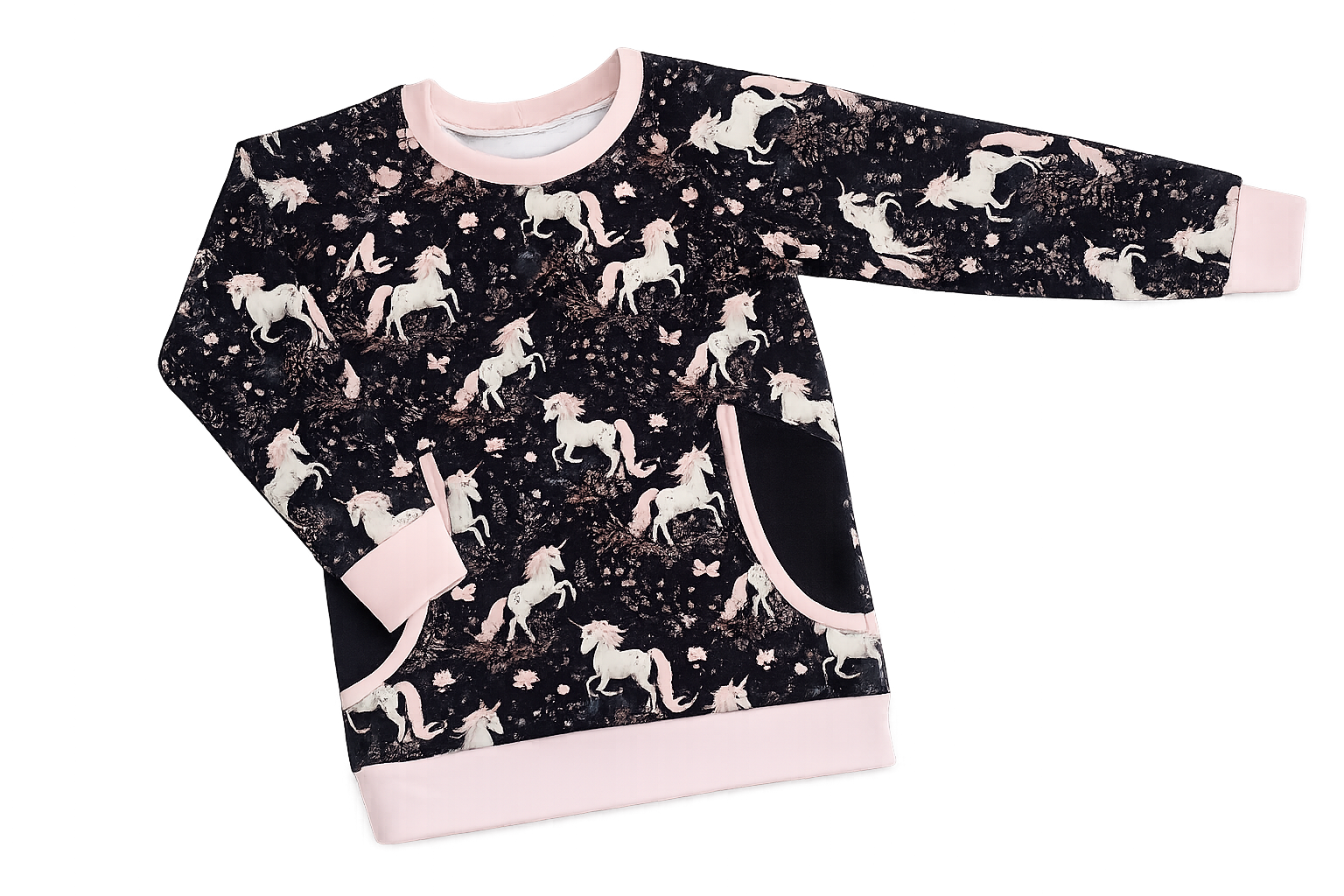 Dívčí mikina s jednorožci velikost 110