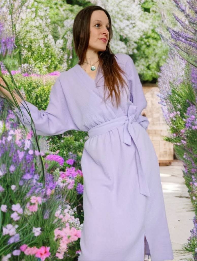 LAVENDER MUŠELÍNOVÉ ŠATY